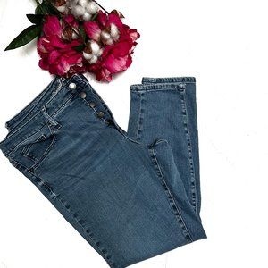 Universal Thread High-Rise Skinny Ankle Jeans with Button Fly Closure, Sz 18/34R